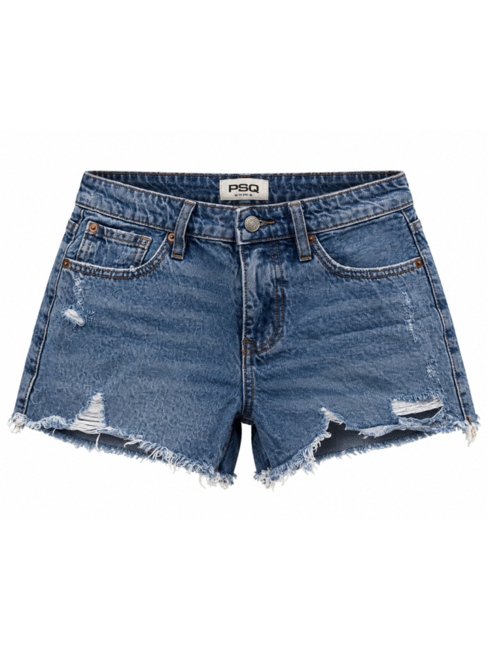 Women's RSQ Distressed Denim Jean Shorts Blue Size 26
383